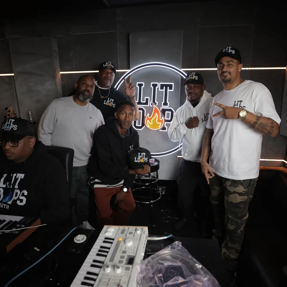 The team gathered at HMG Studios